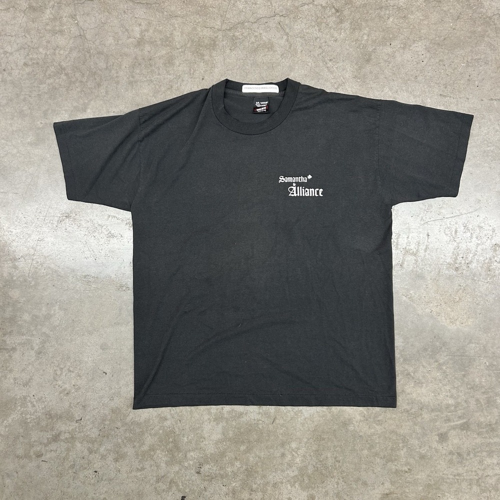 VTG‎ Francesco Magliocco Samantha Alliance Band Tee Black Tour Shirt Mens XL